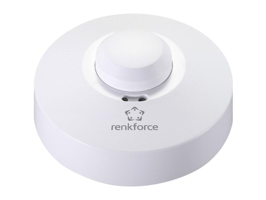 Renkforce 1362921 HF-bevægelsessensor Loft, Undermonteret 360 ° Relæ Hvid IP20