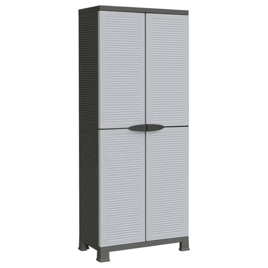vidaXL Plastskåp 68x39x171,5 cm