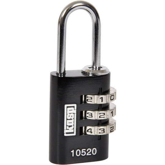Kasp K10520BLAD Hänglås 20 mm Svart Kombination