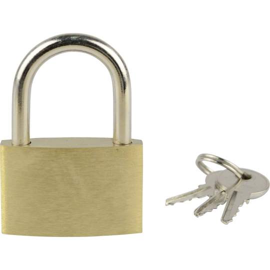 Brüder Mannesmann M 413-35 Hänglås 32 mm Guldgul Nyckel