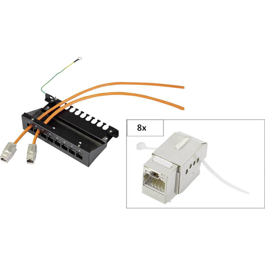 Renkforce KS10 8 Port Nätverk Patch Box CAT 6A 1 U