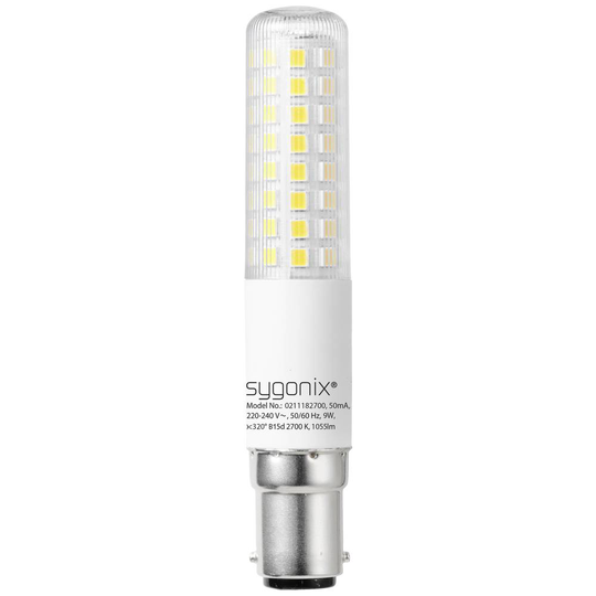 Sygonix LED N/A N/A 9 W = 75 W Varmvit (Ø x H) 18 mm x 101 mm dimbar 1 st