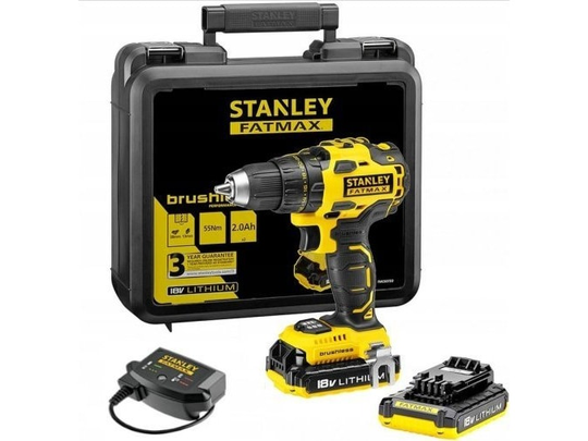Stanley drill-screw without brush v18 2 x 2.0 ah