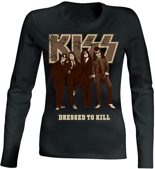 Kiss - Dressed To Kill Women Longsleeve T-Shirt