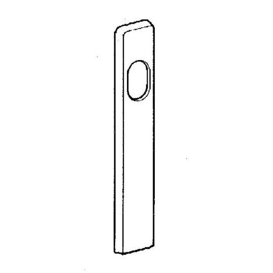 ASSA 468874100011 Cylinderskylt utsida, blankkrom Höjd: 8 mm