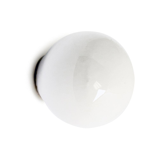 Knopp Lucas 25mm Porslin Vit SB Habo