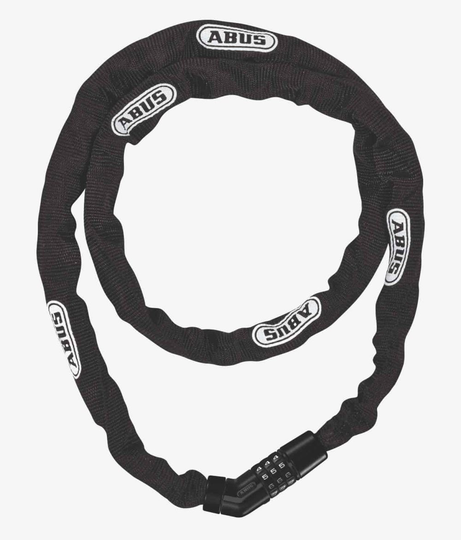 Abus Steel-O-Chain 4804C, 110 cm, Svart - Kättinglås