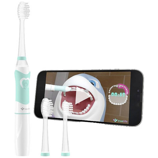 Eltandborste truelife SonicBrush Kid G Sonisk tandborste Vit, Turkos