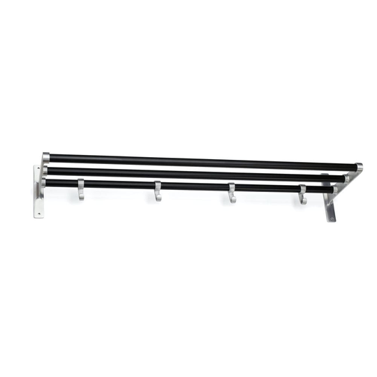 Hatthylla Elegant Alu/Svart 600mm Habo