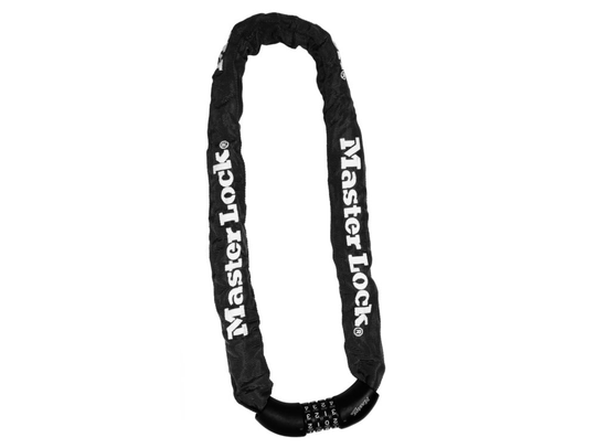 Master Lock No. 8392 - Chain with integrated lock - kombination - multiple-dial - svart