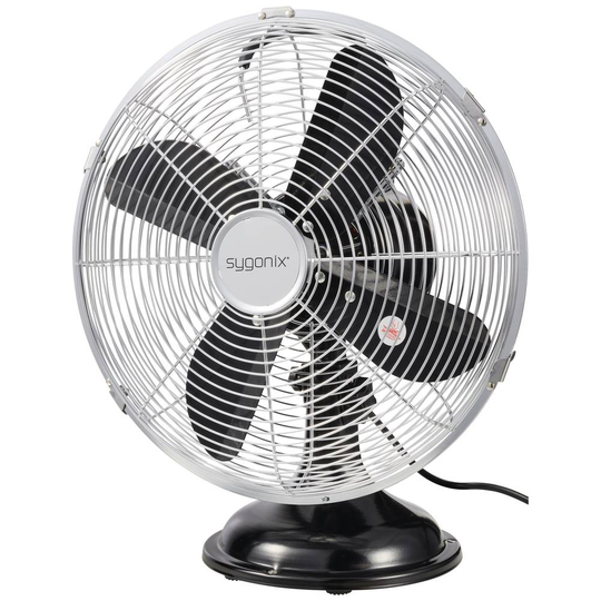 Sygonix Bordsfläkt 40 W (Ø x H) 335 mm x 415 mm Silver