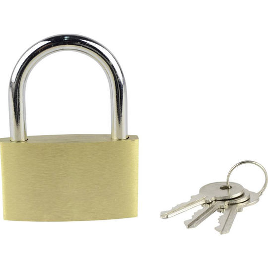 Brüder Mannesmann M 413-50 Hänglås 50 mm Guldgul Nyckel