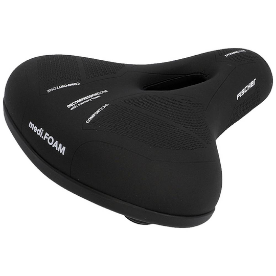 Sadel FISCHER FAHRRAD R.E.Med MEMORY FOAM Svart