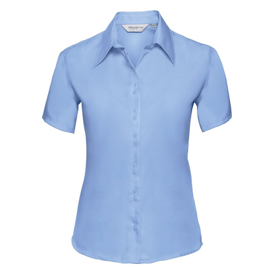 Russell Collection Ladies/Womens kortärmad Ultimate Non-Iron-skjorta med kort ärm