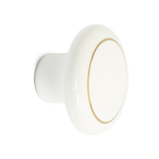 Knopp James Porslin Vit SB Habo