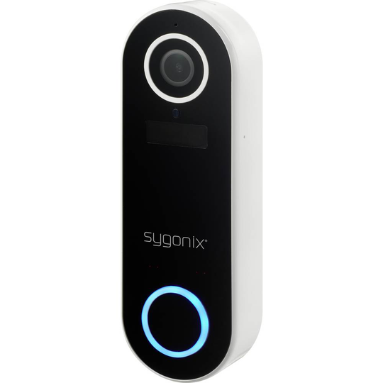 Sygonix SY-4694702 IP Video-porttelefon WiFi Utomhusenhet Vit, Svart