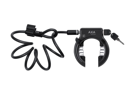 AXA Solid Plus and Newton plug-in Ring lock | SSF Godkänt blocklås med plug in vajer