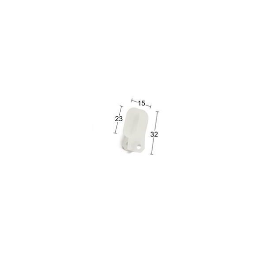 Habo C 3115-5 Ändstopp för C-skena, 2-pack
