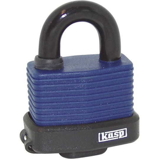 Kasp K13545D Hänglås 63 mm Blå Nyckel