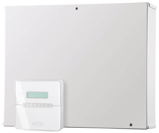 ABUS AZ4100, Telfonnät, -10 - 40 ° C, Vit, Knappar, LCD, Akrylnitrilbutadienstyren (ABS), Metall