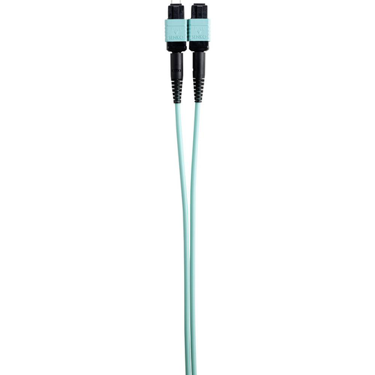 Renkforce Fiberoptik LWL Anslutningskabel [1x MPO Honkontakt - 1x MPO Hankontakt] 50/125 µ Multimode OM3 15.00 m