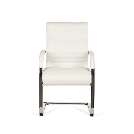 Nancy Bartow Cantilever - Cantilever stolen - Armstöd - Lounge Chair - konstläder - Svart / Vit