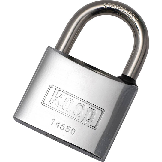 Kasp K14550D Hänglås 50 mm Rostfritt stål Nyckel