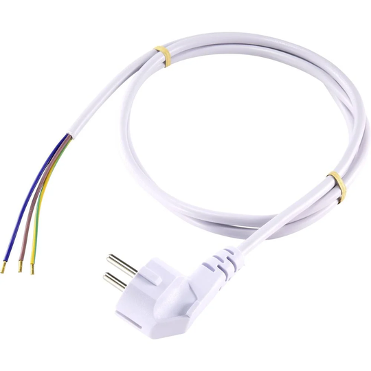 Sygonix SY-5043486 Ström Anslutningskabel Vit 1.50 m