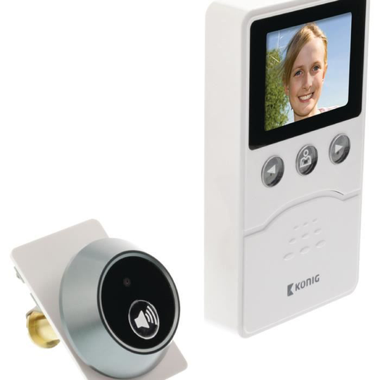 KONIG Digital dörrkikhål med 2,4" färgdisplay
