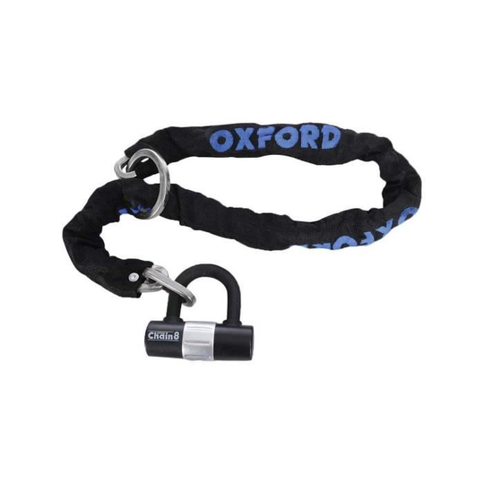 Oxford Chain8 Cykellås - 8mm X 1m Svart