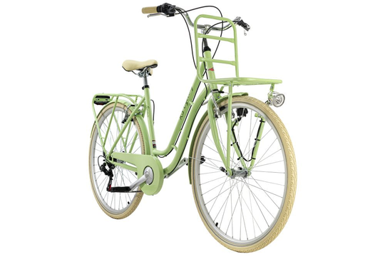 City bike 28'' Swan green front rack RH 51 cm KS Cycling