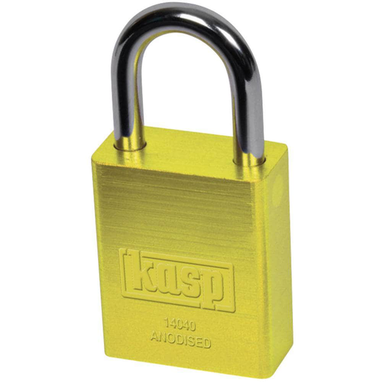 Kasp K14040GOLD Hänglås 38 mm Guldgul