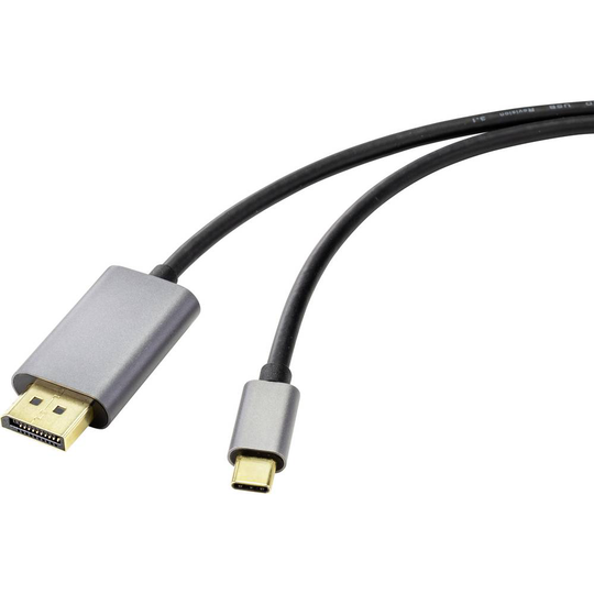 Renkforce RF-4600984 USB-C® / DisplayPort Adapterkabel 1.00 m Svart