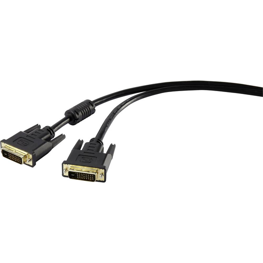 Renkforce RF-4212195 DVI Anslutningskabel 1.80 m Svart