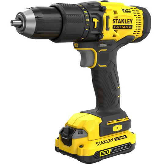 STANLEY FatMax SFMCD711C2S-QW Slagskruvdragare med batterier och laddare