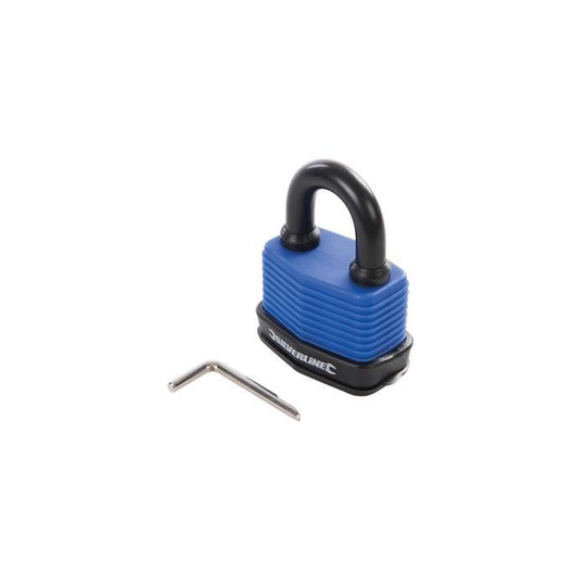 50 mm väderbeständigt kombinationshänglås - 802531 - Silverline