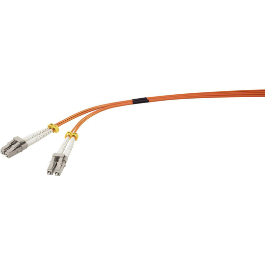 Renkforce Fiberoptik LWL Anslutningskabel [1x LC-stiftdon - 1x LC-stiftdon] 50/125 µ Multimode OM2 2.00 m