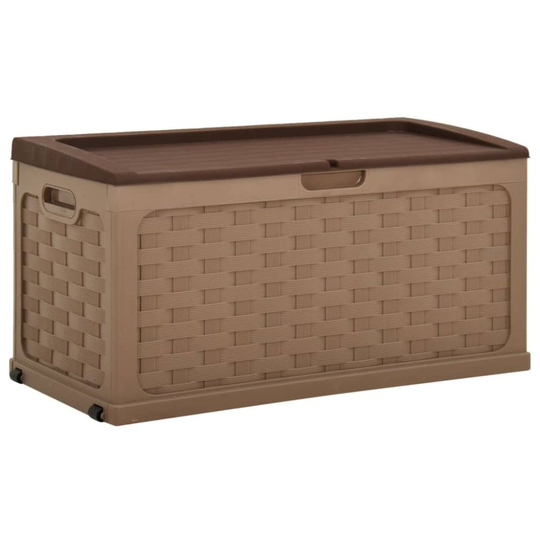 Dynbox 335 liter brun PP-rotting