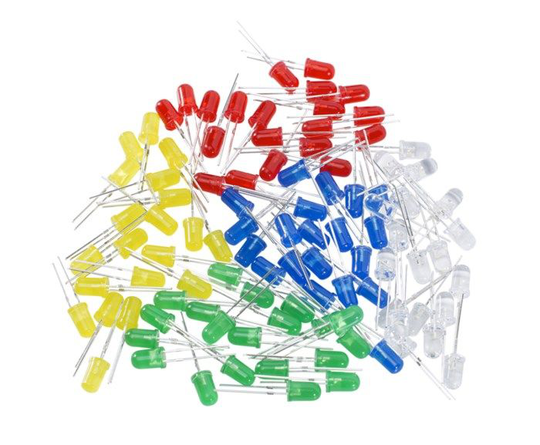 Luxorparts LED-sortiment 5 mm 100-pack