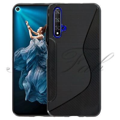Honor 20 Silicone Gel Shockproof Phone Case Cover (Black)