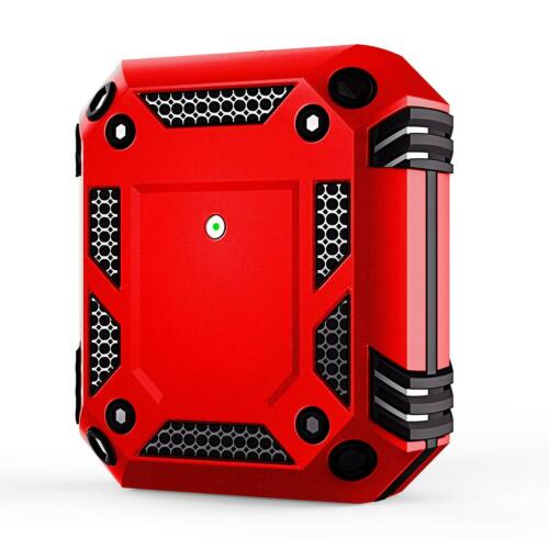 AirPod Pro Case Heavy Duty Shockproof Ring Armor tective Cover(Red)