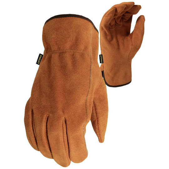 Spaltläder ko Arbetshandske Storlek (handskar): 10, L Stanley by Black & Decker Stanley Cowhide Leather Driver Size 10 SY710L EU 1 par