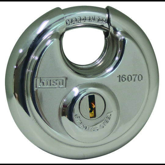 Kasp K16070A3 Hänglås Silver Nyckel