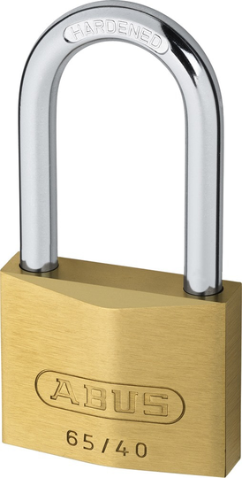 ABUS 65/40HB40 KD, Konventionellt hänglås, Tangentlås, Olika låsning, mässing, mässing, Härdat stål