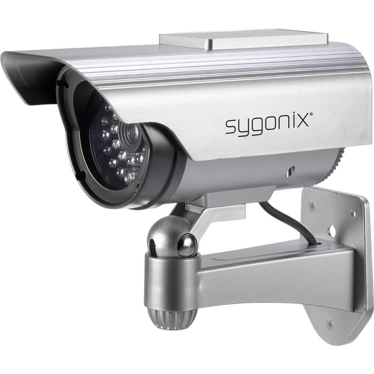 Sygonix SY-3420674 Kamera-attrapp med solcellsmodul, med blinkande LED