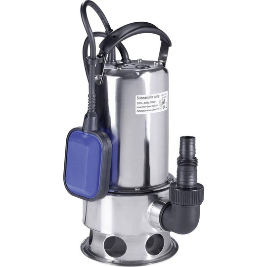 Renkforce 1526586 Smutsvattenpump dränkbar 15500 l/h 10.5 m