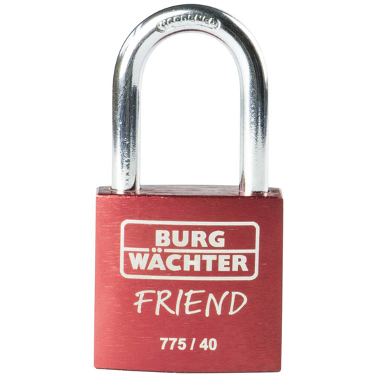 Burg Wächter 39431 Hänglås 40.00 mm Röd Nyckel