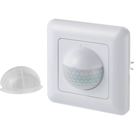 Sygonix SY-4755362 Vägg, Infälld PIR-rörelsedetektor 190 ° Triac Vit