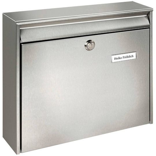 Burg Wächter 3877NI BORKUM 3877 NI Brevlåda Rostfritt stål Silver Nyckel