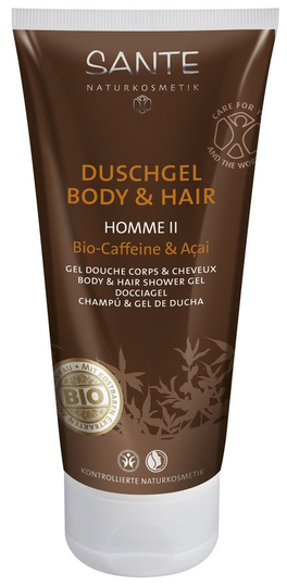 4 x Sante Homme II duschgel B&H Bio-Acai, 200ml